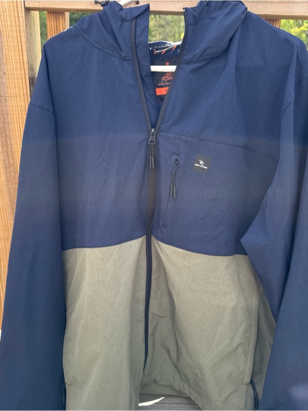 Rip Curl Anti Series Jacket XXL Hooded Windbreaker Rain Jacket Surf Outdoor